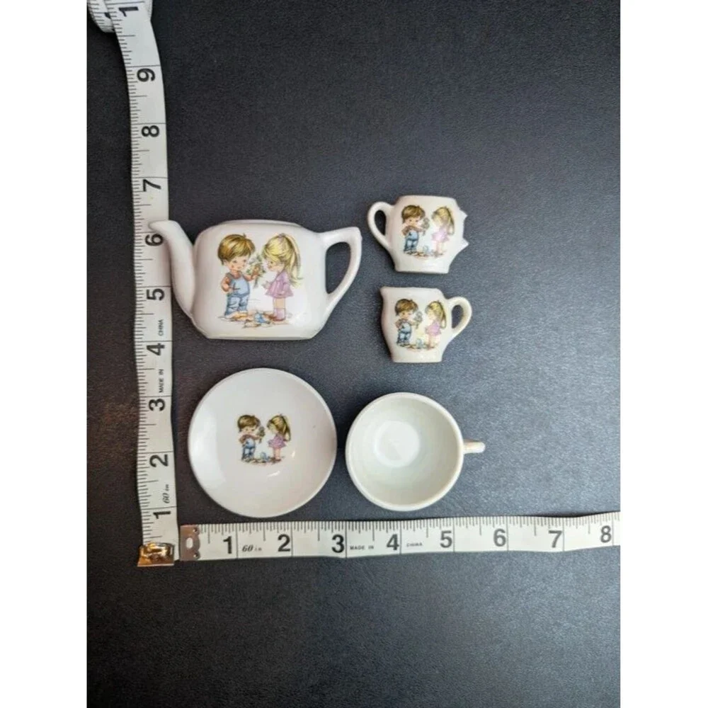 Toy China Tea Set Vintage 1980's Made in Japan
